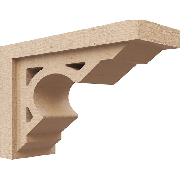 Ekena Millwork 5"W x 15"D x 10"H Classic Sheridan Rough Cedar Woodgrain TimberThane Corbel, Primed Tan CORUR05X15X10SHERCPR - main